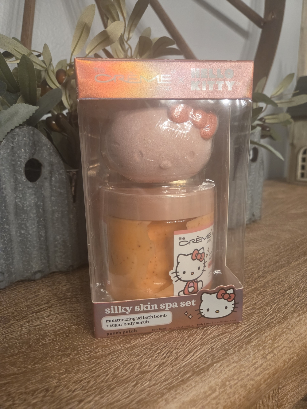 The Crème Shop Hello Kitty Peach Silky Skin Spa Set - Pink & Peach